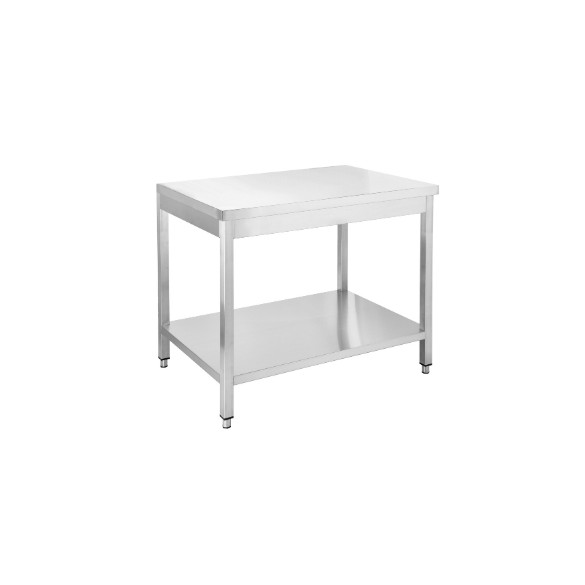 Rozsdamentes asztal alsó polccal RMA1460AP