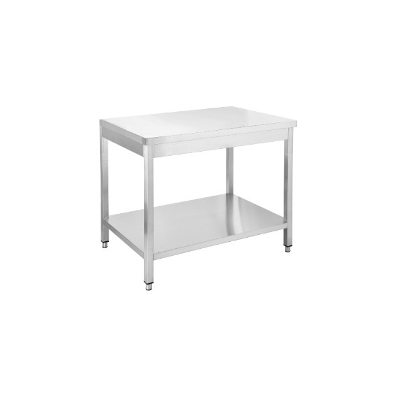 Rozsdamentes asztal alsó polccal RMA16060AP