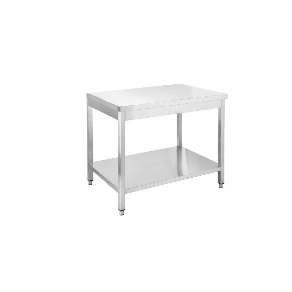 Rozsdamentes asztal alsó polccal RMA2860AP
