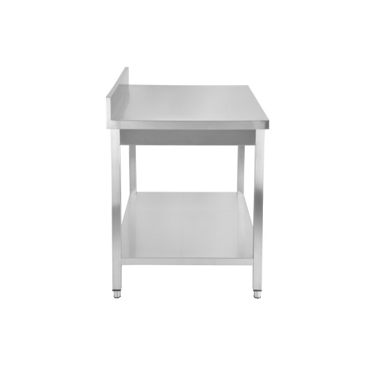 Rozsdamentes asztal alsó polccal RMA1600APHF